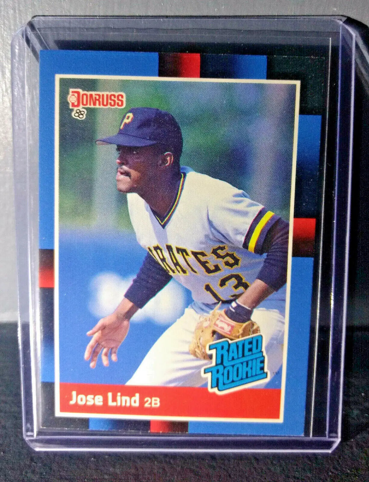 1988 Jose Lind Donruss Rated Rookie #38 Baseball Card - Baseball Card Single