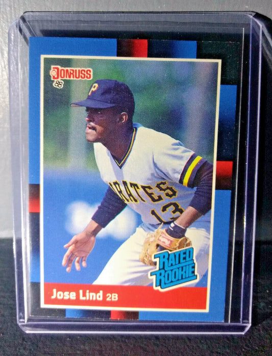 1988 Jose Lind Donruss Rated Rookie #38 Baseball Card - Baseball Card Single