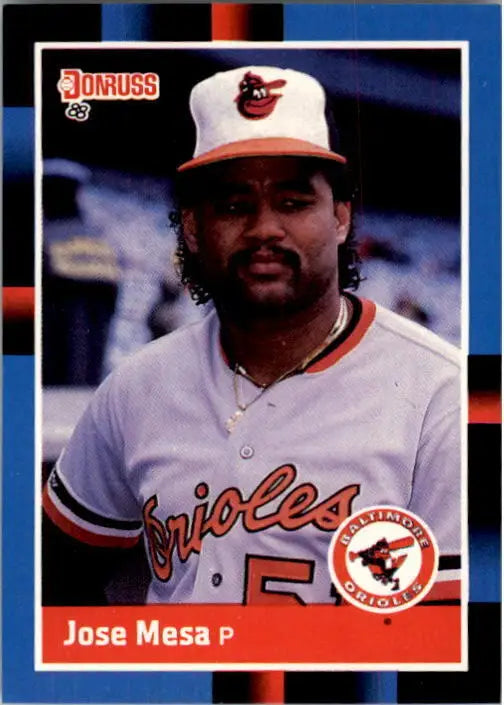 1988 Jose Mesa Donruss Baseball Card #601 - Baseball Card Single