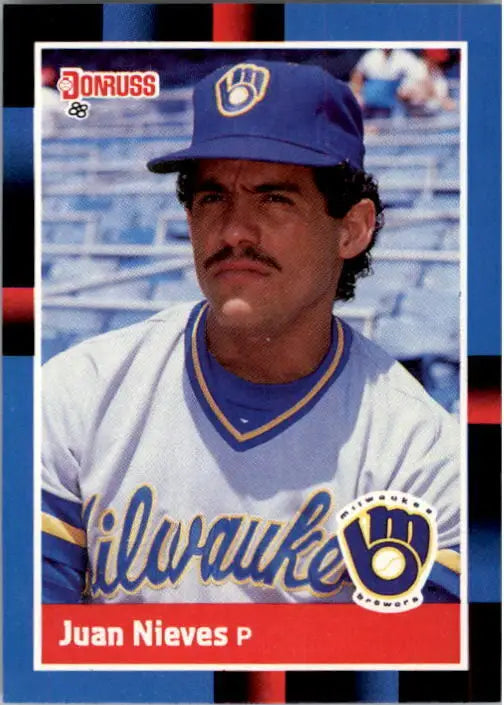 1988 Juan Nieves Donruss Baseball Card #126 - Baseball Card Single