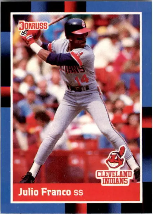 1988 Julio Franco Donruss Baseball Card #156 - Baseball Card Single