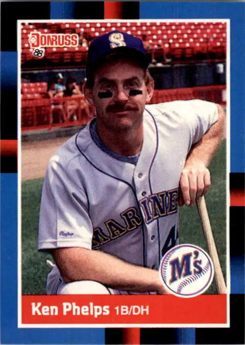 1988 Ken Phelps Donruss Baseball Card #489 - Baseball Card Single