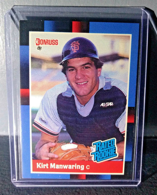1988 Kirt Manwaring Donruss Rated Rookie #39 Baseball Card - Baseball Card Single