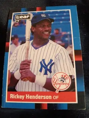 1988 Leaf Canadian - Rickey Henderson #145. NY Yankees. NRMT+ - Baseball Card Single