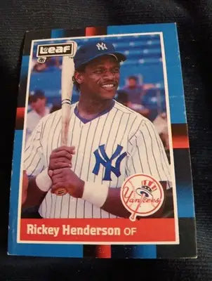 1988 Leaf Canadian - Rickey Henderson #145. NY Yankees. NRMT+ - Baseball Card Single