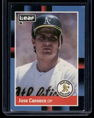 1988 Leaf Jose Canseco #138 Baseball - Baseball Card Single