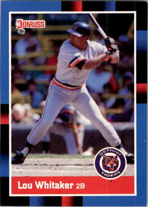 1988 Lou Whitaker Donruss Baseball Card #173 - Baseball Card Single