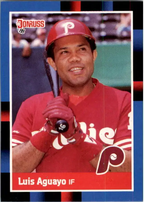 1988 Luis Aguayo Donruss Baseball Card #185 - Baseball Card Single