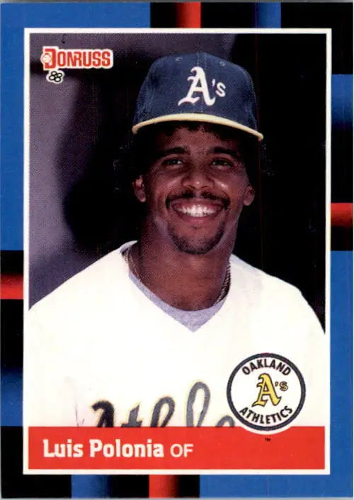 1988 Luis Polonia Donruss Baseball Card #425 - Baseball Card Single