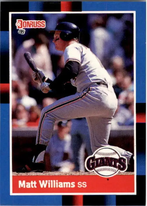 1988 Matt Williams Donruss Baseball Card #628 - Baseball Card Single