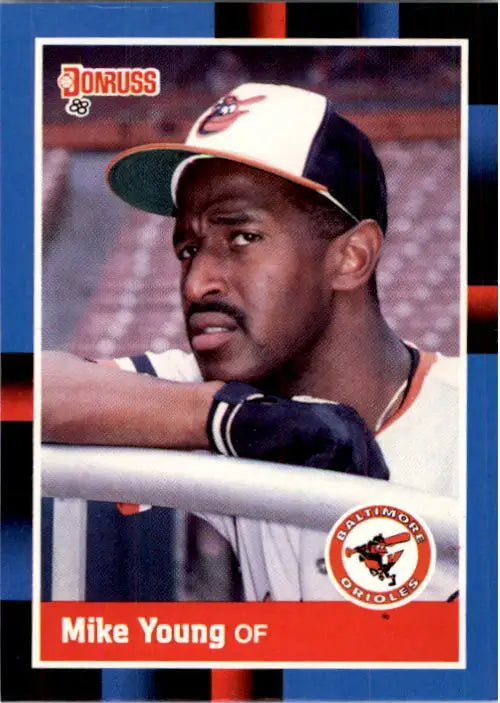 1988 Mike Young Donruss Baseball Card #396 - Baseball Card Single