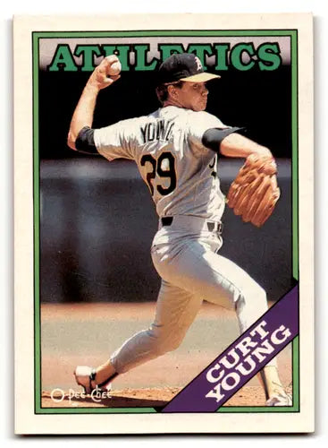 1988 O-Pee-Chee #103 Curt Young NM Near Mint Athletics ID:58524 - Baseball Card Single
