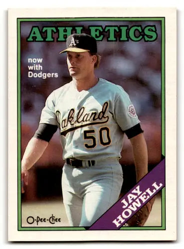 1988 O-Pee-Chee #91 Jay Howell NM Near Mint Athletics ID:58522 - Baseball Card Single