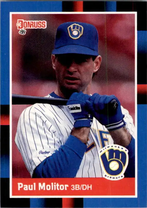 1988 Paul Molitor Donruss Baseball Card #249 - Baseball Card Single