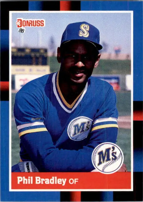 1988 Phil Bradley Donruss Baseball Card #243 - Baseball Card Single
