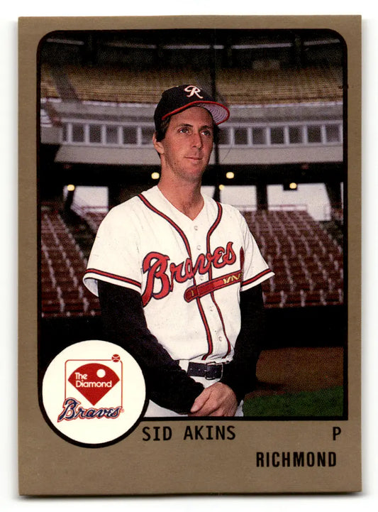 Sid Akins baseball card from 1988 ProCards Richmond Braves collection