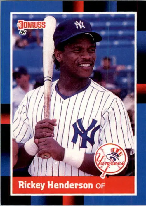 1988 Rickey Henderson Donruss Baseball Card #277 - Baseball Card Single
