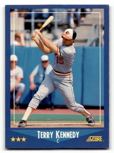 1988 Score #123 Terry Kennedy Baltimore Orioles Baseball Cards EX/NM ID:58466 - Baseball Card Single