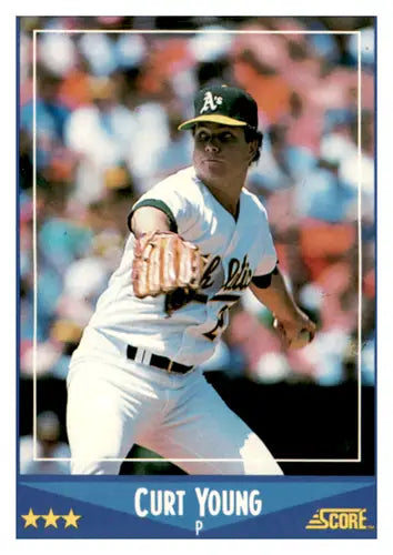 1988 Score #125 Curt Young EX/NM Athletics ID:66749 - Baseball Card Single