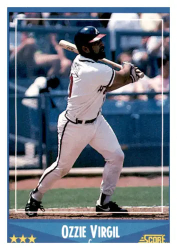 1988 Score #129 Ozzie Virgil EX/NM Braves ID:66727 - Baseball Card Single