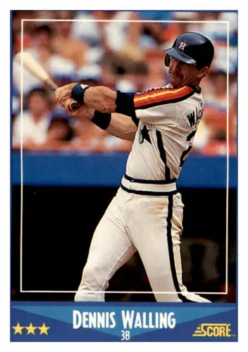 1988 Score #145 Denny Walling EX/NM Astros ID:66751 - Baseball Card Single
