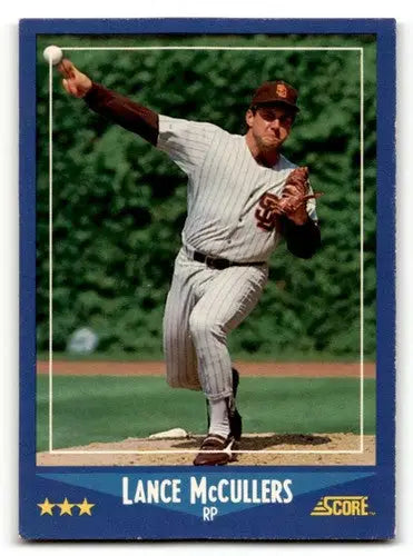 Original gloss baseball card of Lance McCullers San Diego Padres, 1988 Score #150