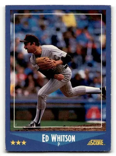 Ed Whitson San Diego Padres baseball card from 1988 Score set in EX/NM condition