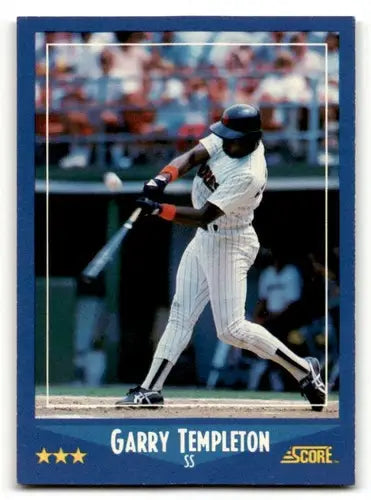 Garry Templeton San Diego Padres baseball card from 1988 Score series
