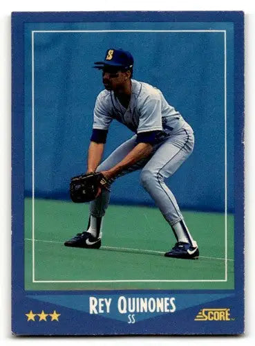 1988 Score #192 Rey Quinones Seattle Mariners Baseball Cards EX/NM ID:58476 - Baseball Card Single