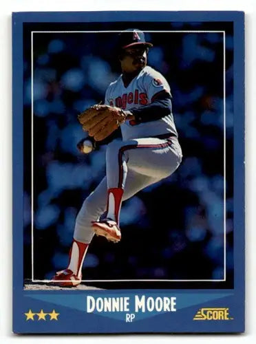 1988 Score #195 Donnie Moore California Angels Baseball Cards EX/NM ID:58465