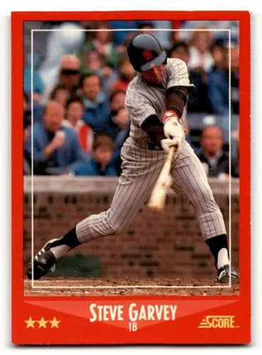 Steve Garvey San Diego Padres baseball card from 1988 Score #225 featuring Garvey san diego