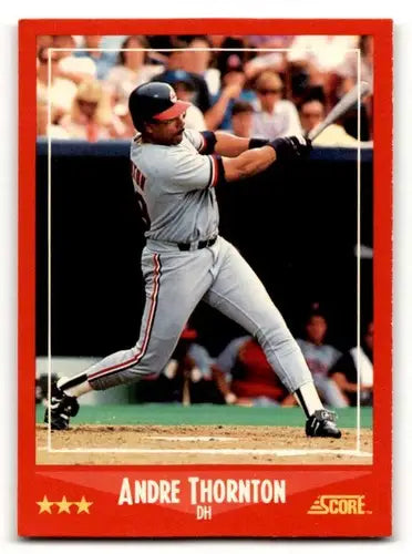 Original gloss Andre Thornton Cleveland baseball card from 1988 Score #231