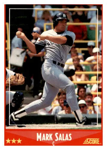 1988 Score #232 Mark Salas EX/NM Yankees ID:66737 - Baseball Card Single