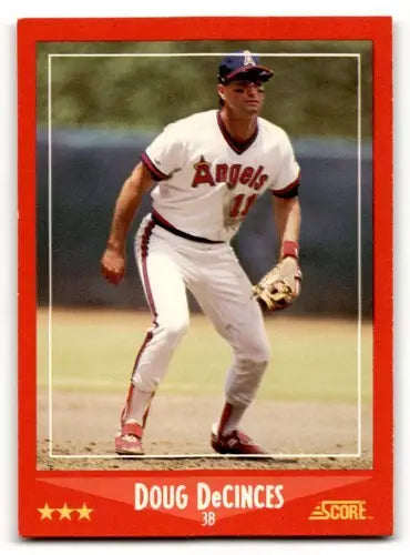 Original gloss Doug DeCinces California Angels baseball card 1988 Score #239 overview