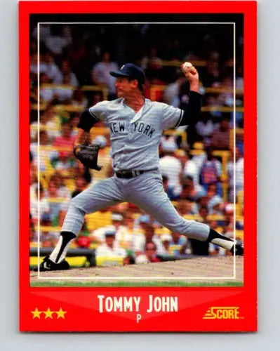 1988 Score #240 Tommy John NM-MT Yankees ID:11813 - Baseball Card Single