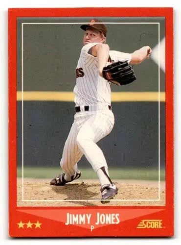 Baseball card of Jimmy Jones San Diego Padres 1988 Score #246 collectible card