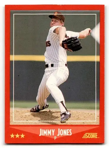 Original gloss Jimmy Jones San Diego Padres baseball card from 1988 Score #246