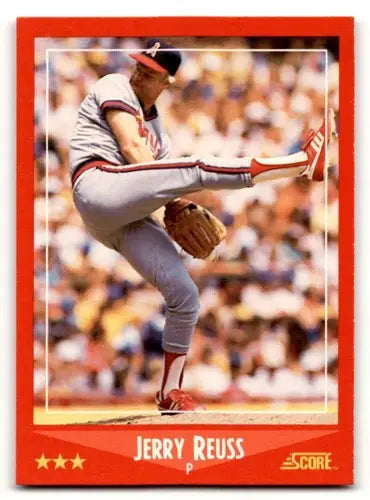 1988 Score #270 Jerry Reuss California Angels Baseball Cards EX/NM ID:58471 - Baseball Card Single