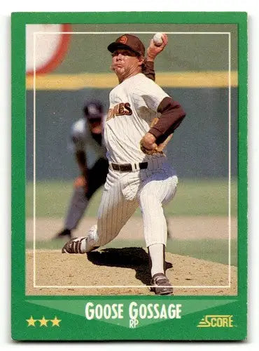 1988 Score #331 Goose Gossage San Diego Padres Baseball Cards EX/NM ID:58482