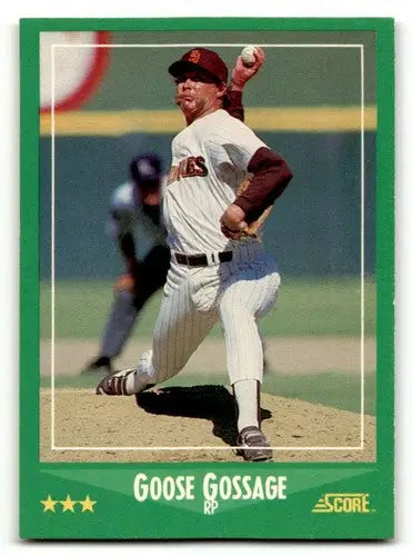 Original gloss Goose Gossage San Diego Padres baseball card 1988 Score #331