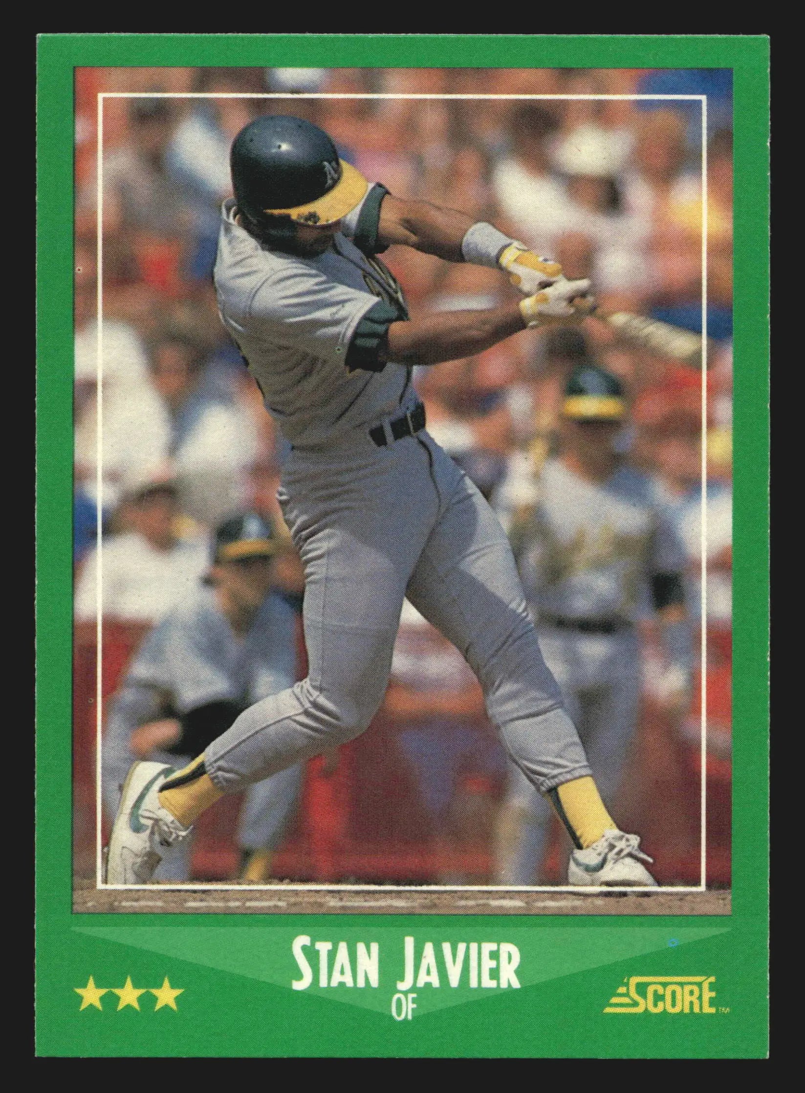 1988 Score #367 Stan Javier Oakland Athletics - Baseball Card Single