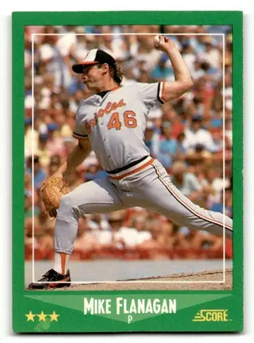 Original gloss 1988 Score Mike Flanagan Toronto Blue Jays baseball card image