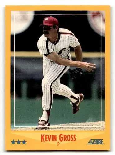 1988 Score #468 Kevin Gross Philadelphia Phillies Baseball Cards EX/ ID:54931 - Baseball Card Single