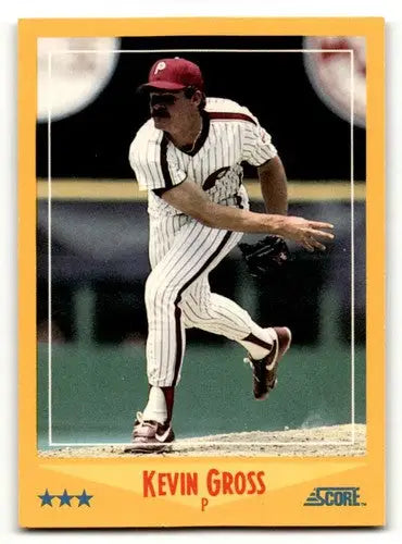 Kevin Gross Philadelphia Phillies baseball card from 1988 Score series