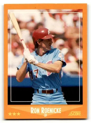 Ron Roenicke Philadelphia Phillies baseball card from 1988 Score #566, collectible card
