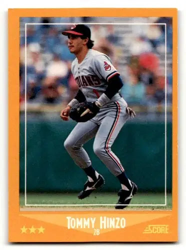 Tommy Hinzo Cleveland baseball card from 1988 Score series featuring Cleveland Indians player