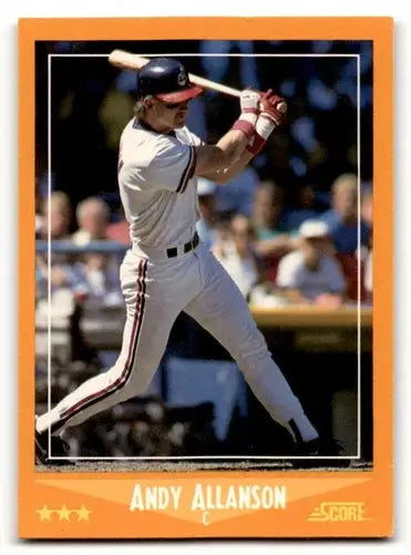 Original gloss 1988 Score Andy Allanson Cleveland Indians baseball card image