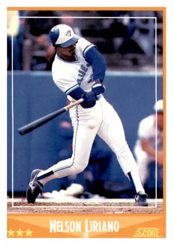 1988 Score #621 Nelson Liriano EX/NM RC Rookie Blue Jays ID:66744