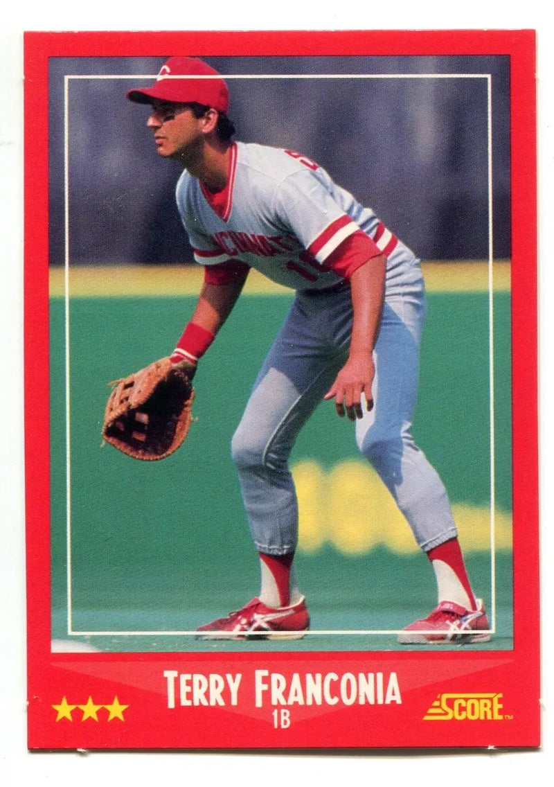 1988 Score Baseball Card Terry Francona Name Spelling Error Card #297 Franconia - Baseball Card Single