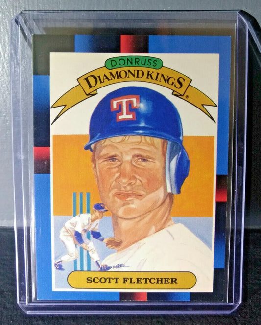 1988 Scott Fletcher Donruss Diamond Kings #11 Baseball Card - Baseball Card Single